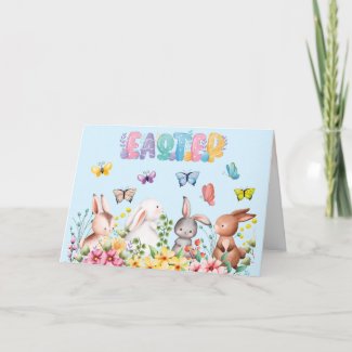 Funny Bunny Happy Easter Day  