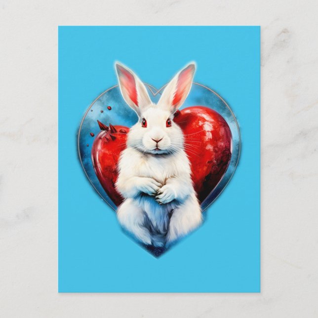 Funny Bunny #love Postcard (Front)