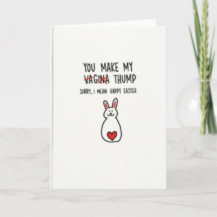 Funny Bunny Love You Card