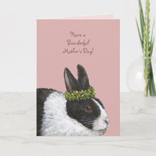 Funny Bunny Mother's Day card