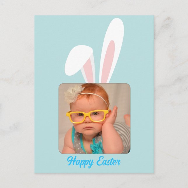 Funny Bunny Personalized Photo Easter Holiday  (Front)