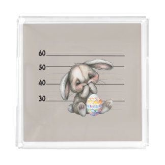 Funny Bunny- Police Lineup Acrylic Tray