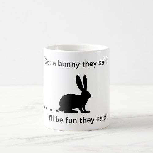 Funny Bunny Poop Coffee Mug