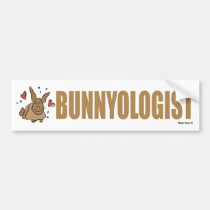 Funny Bunny Rabbit Bumper Sticker