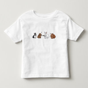 funny Bunny Standoff  Toddler T-shirt