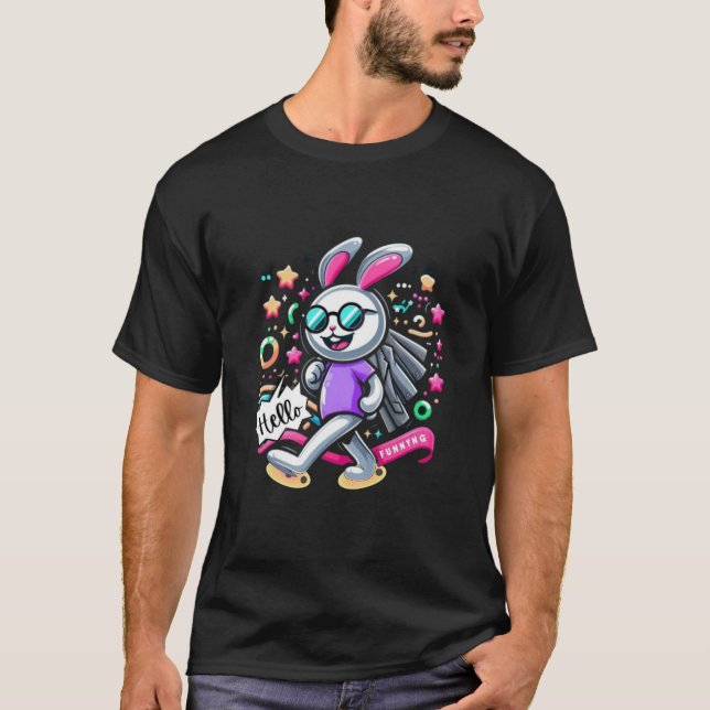 Funny bunny T shirt  (Front)