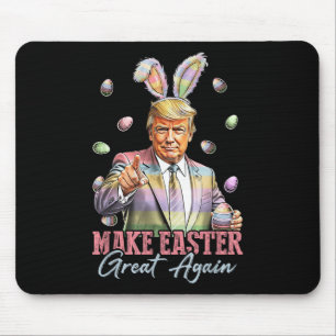 Funny Bunny Trump Make Easter Great Again Rabbit H Mouse Pad