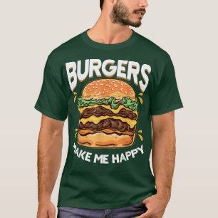Funny Burger Hamburger Cheeseburger Food Cute T-Shirt