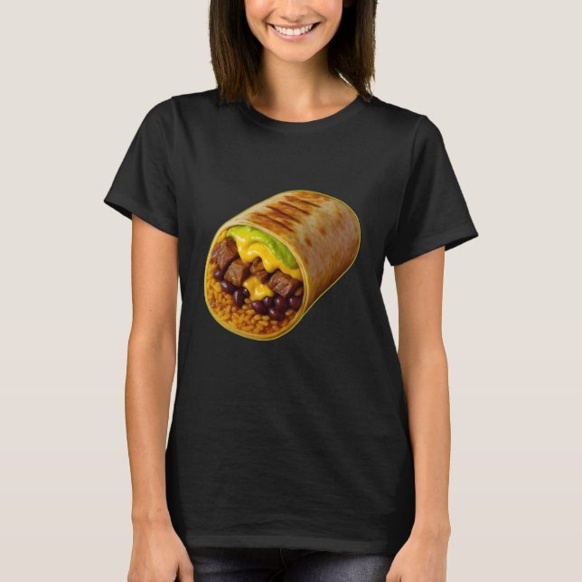 funny burrito for foodies T-Shirt (Front)