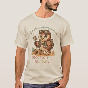 Funny Burrowing Owl Adventure- Custom Travel Gift T-Shirt
