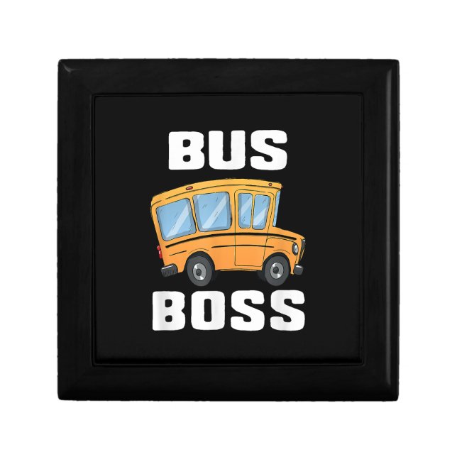Funny Bus Boss School Bus Driver Gift Box (Front)