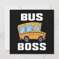 Funny Bus Boss School Bus Driver