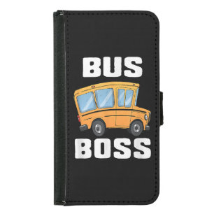 Funny Bus Boss School Bus Driver Samsung Galaxy S5 Wallet Case