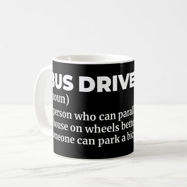 Funny Bus Driver Definition Coffee Mug (Front Left)
