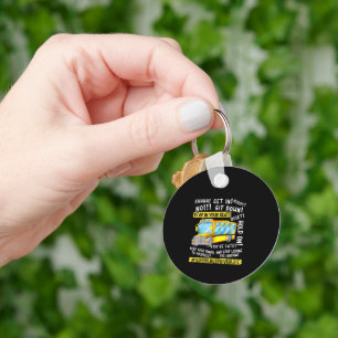 Funny Bus Driver Life Last Day Of School Teacher Keychain