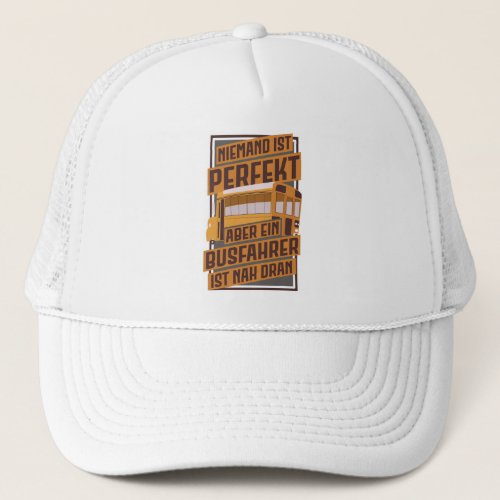 Funny Bus Driver School Bus Trucker Hat