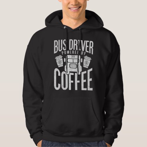 Funny Bus Drivers Need Coffee School Bus Design Pu Hoodie