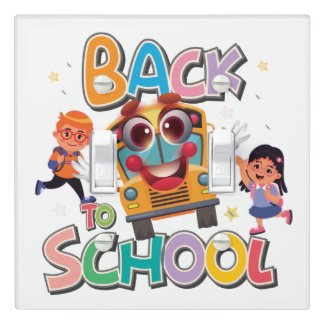 Funny Bus With Kids, Back To School