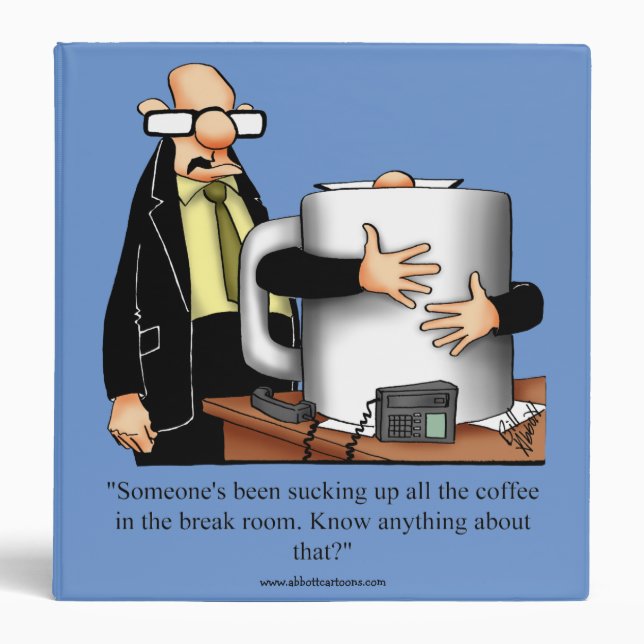 Funny Business Coffee Break Humor Binder (Front)