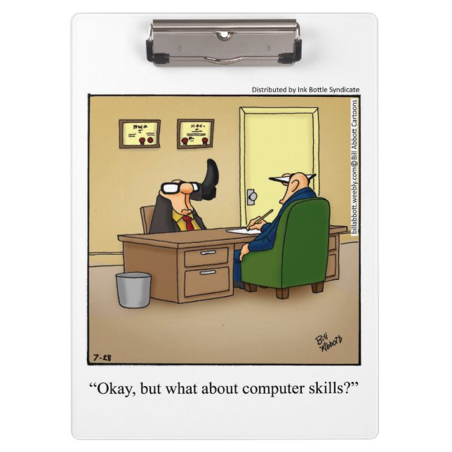 Funny Business Humor Clipboard Gift (Front)