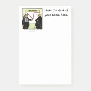Funny Business Humor Personalizable Post It Notes