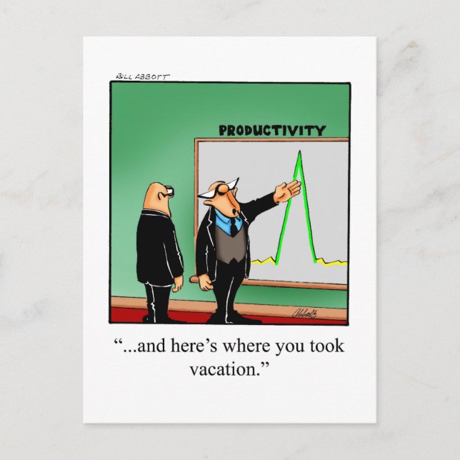 Funny Business Humor Postcard (Front)