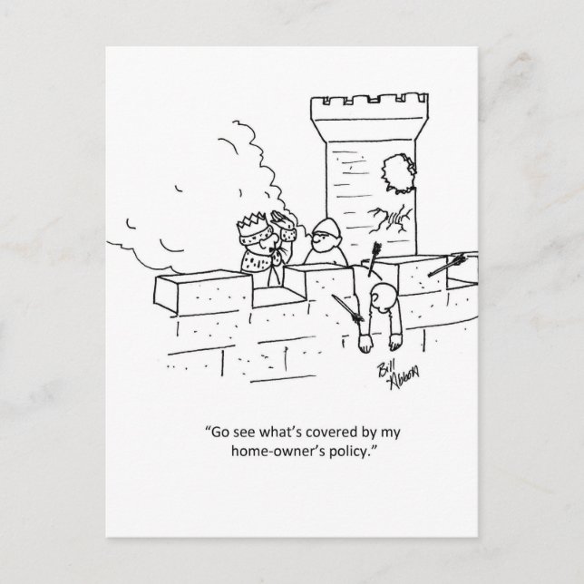 Funny Business Humor Postcard (Front)