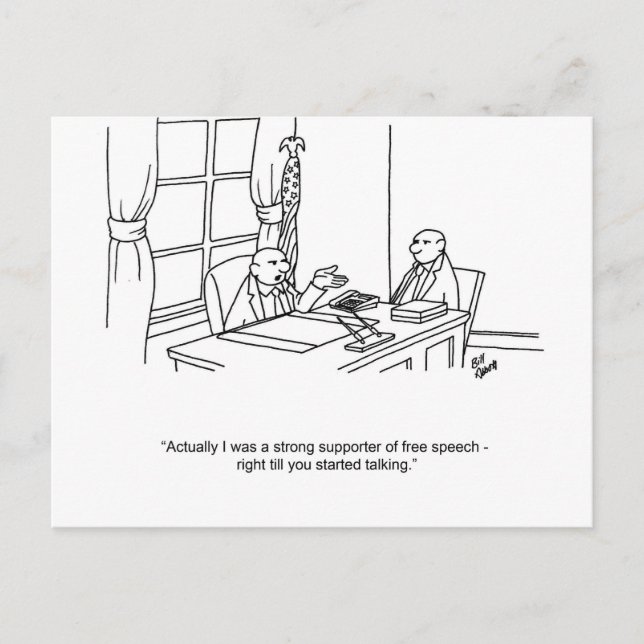 Funny Business Humor Postcard (Front)