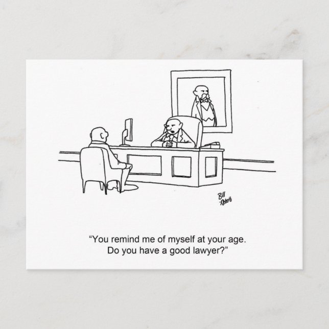 Funny Business Humor Postcard (Front)