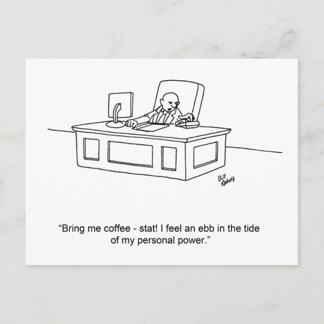 Funny Business Humor Postcard (Front)