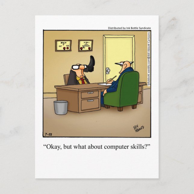 Funny Business Humor Postcard (Front)