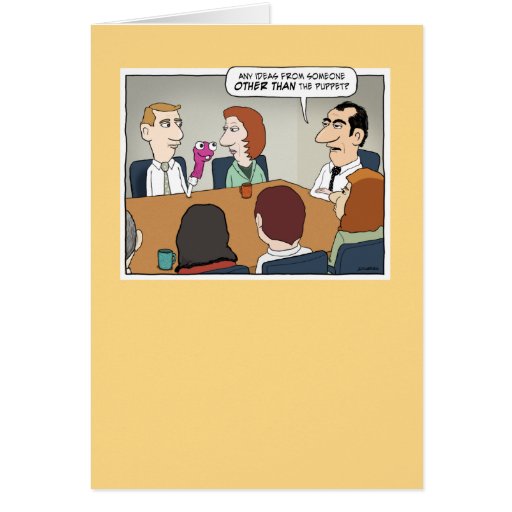 Funny Business Meeting birthday card | Zazzle