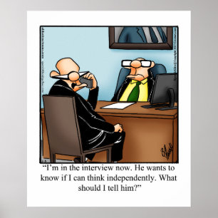 Funny Business Office Humor Poster