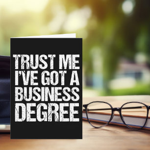 Funny Business School Graduation Custom Graduate Card