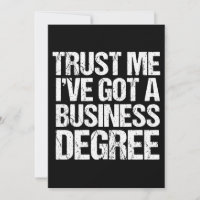 Funny Business School Graduation Personalized Grad
