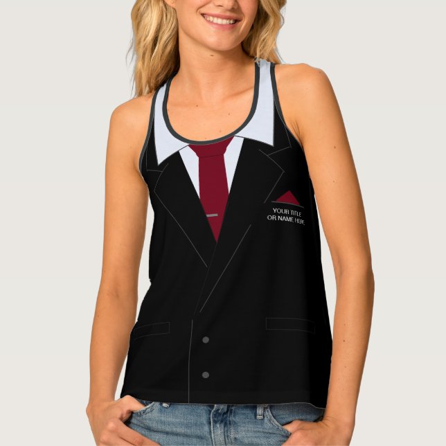 Funny Business Tank Top Custom Text Your Name (Front)