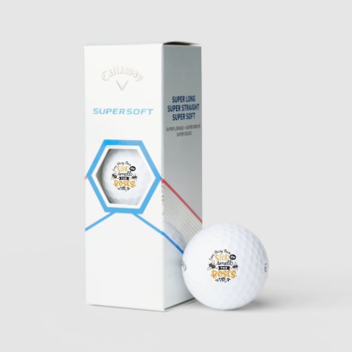 funny busy bees sports lovers golf balls