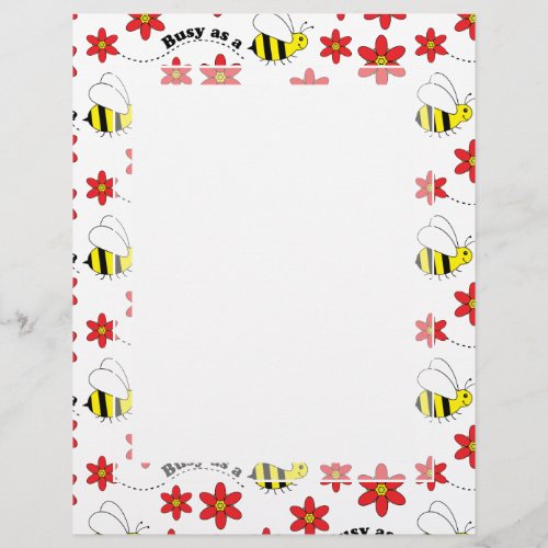 Funny Busy Little Bumble Bee Pattern Cute