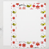 Funny Busy Little Bumble Bee Pattern Cute (Front/Back)