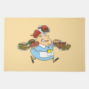 Funny Busy Waitress Overworked Server Doormat
