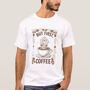 Funny But First Coffee Then Maybe People Coffee De T-Shirt