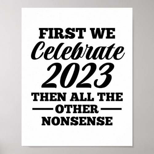 Funny But first happy new year 2023 Poster