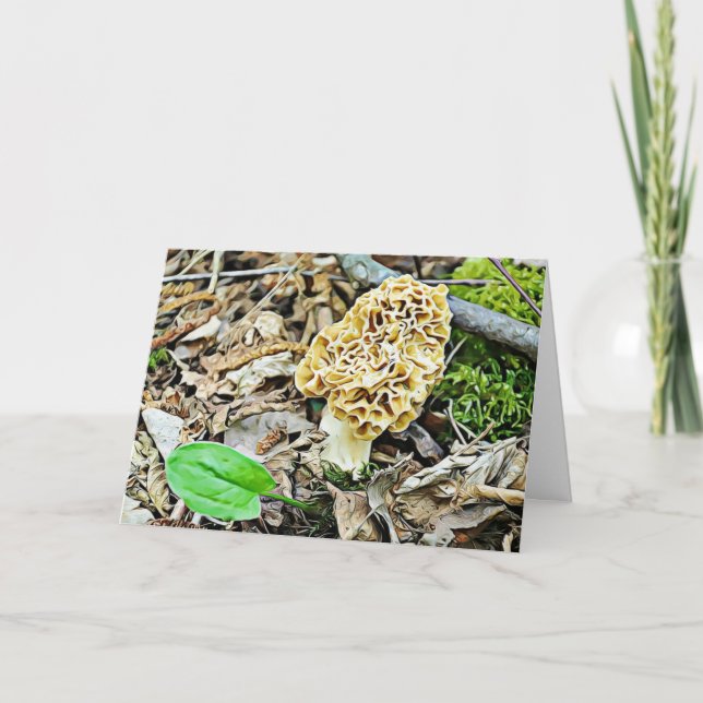 Funny but Romantic Mushroom Humor I Love You Card (Front)