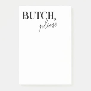 Funny Butch Masc Lesbian Wife Gift Anniversary Post-it Notes