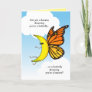 Funny Butterfly Banana Happy Birthday Greeting Card