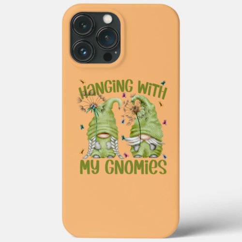 Funny Butterfly Dandelion Gnome For Hanging With iPhone 13 Pro Max Case