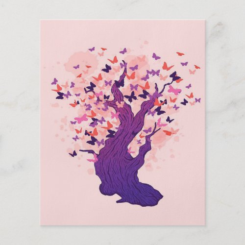 Funny Butterfly Tree  Gift For Birthday  Flyer