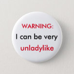 Funny Button For Girs, 2&#188; Inch Round Button at Zazzle