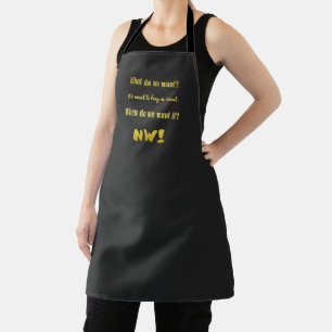 Funny Buy a Vowel — Now! Apron