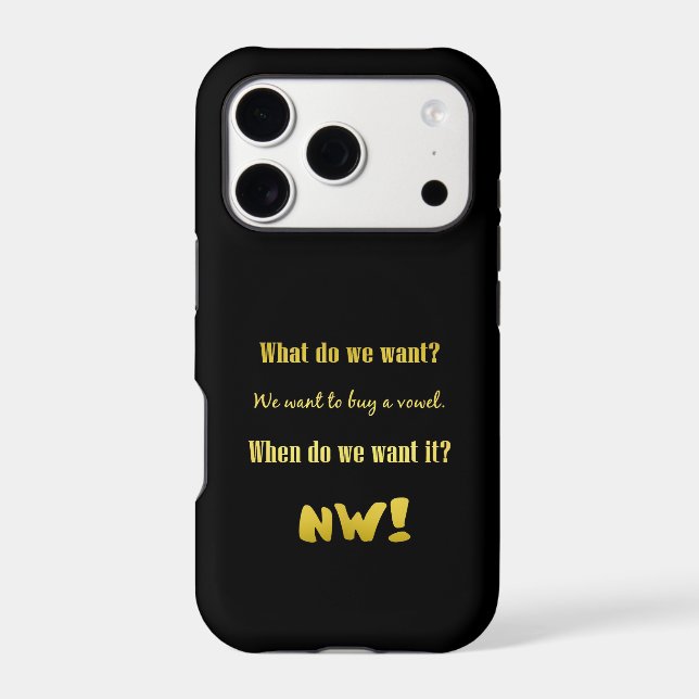 Funny Buy a Vowel — Now! Case-Mate iPhone Case (Back)